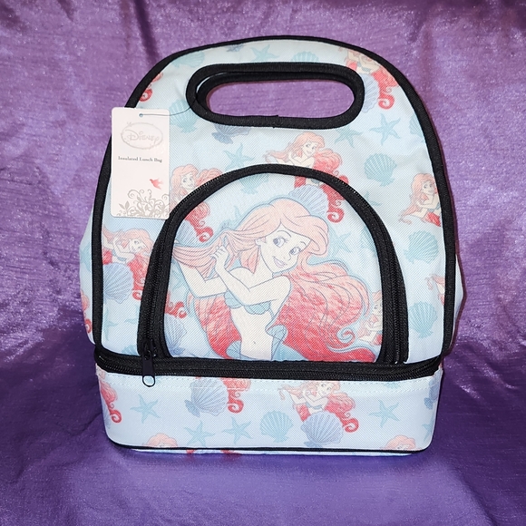 RARE Loungefly Disney ❤️ Logo Little Mermaid Lunch Bag NWT - Picture 1 of 13